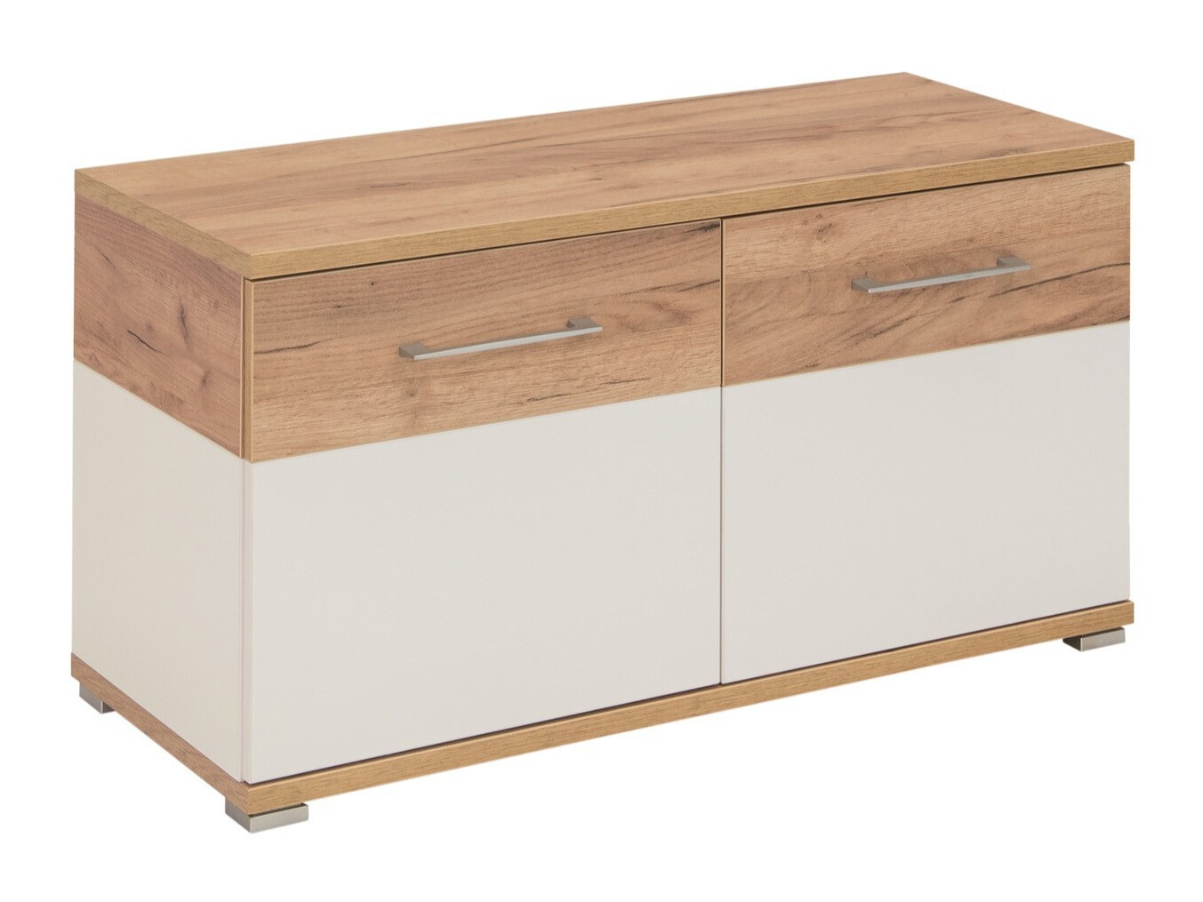 Omarica za čevlje Nuveno 102 (Bela + Navarra hrast)