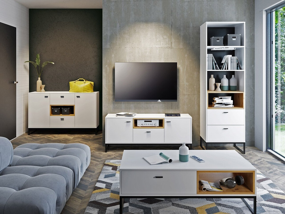 Regal Baltesi 105 (Bela + Artisan hrast)