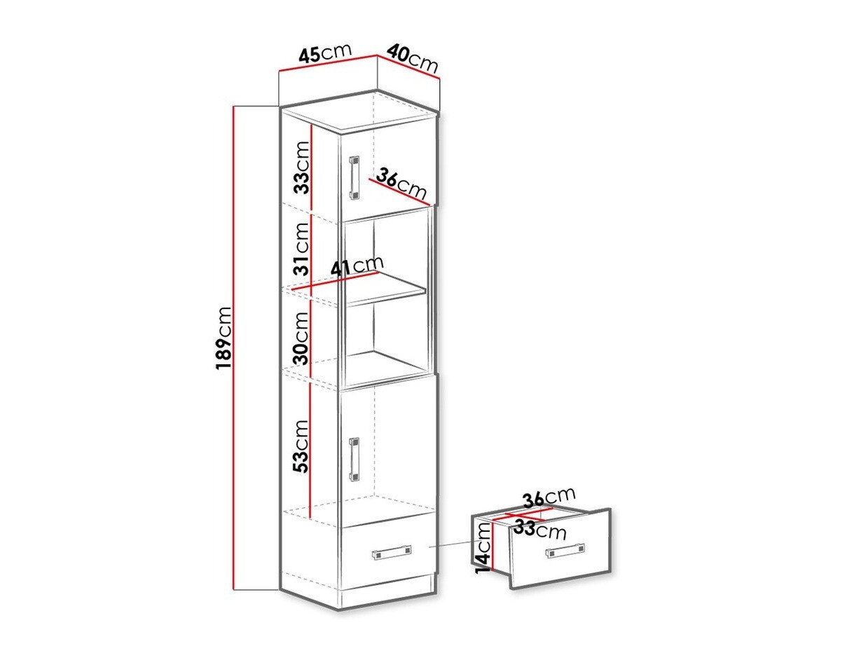 Regal Sorviru 104 (Bela + Turkizna)