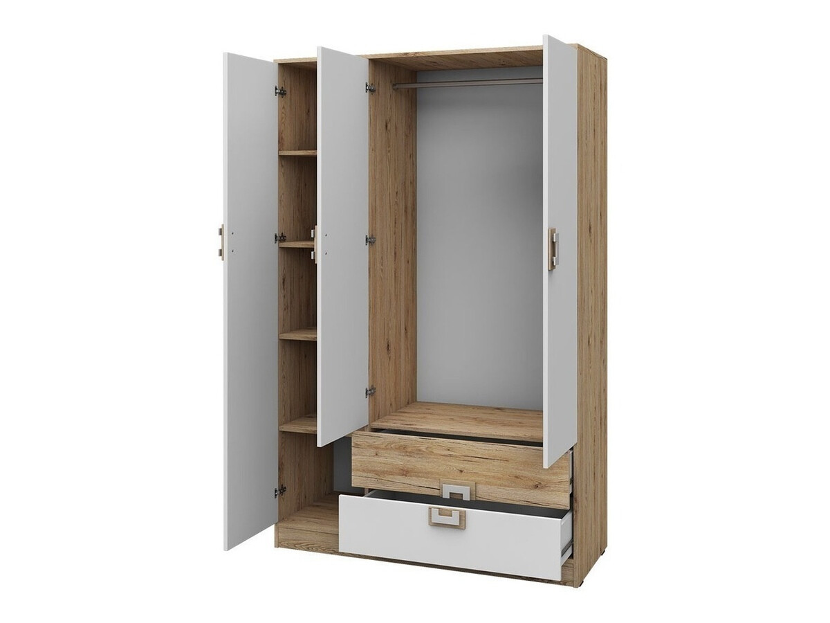 Pohištveni komplet Tolfere 107 (Lahki hrast + Bela)