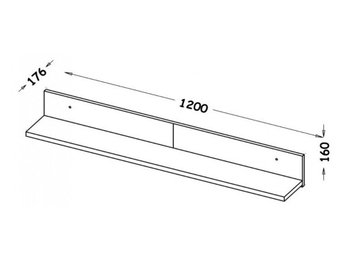 Stenska polica Oderevu 108