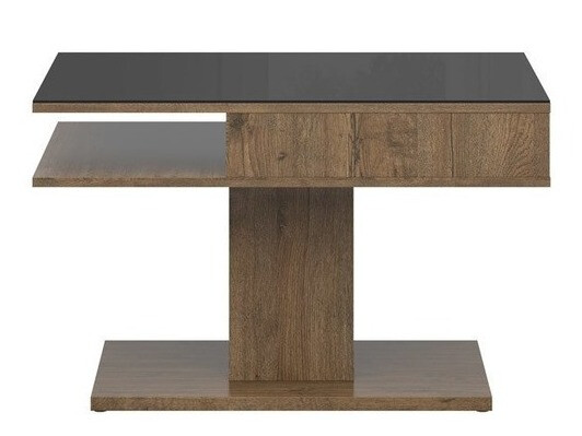 Klubska mizica Boston 208 (April hrast + Črna)