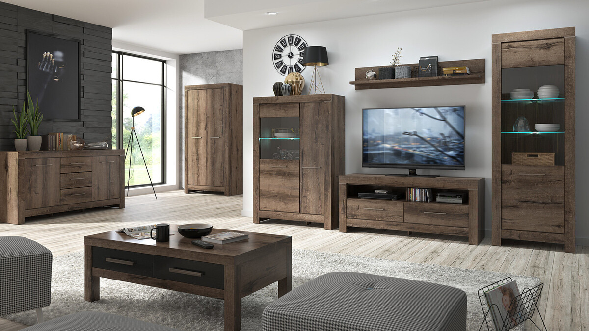 Klubska mizica Dunfelu 107 (Monastery hrast + Črni hrast)