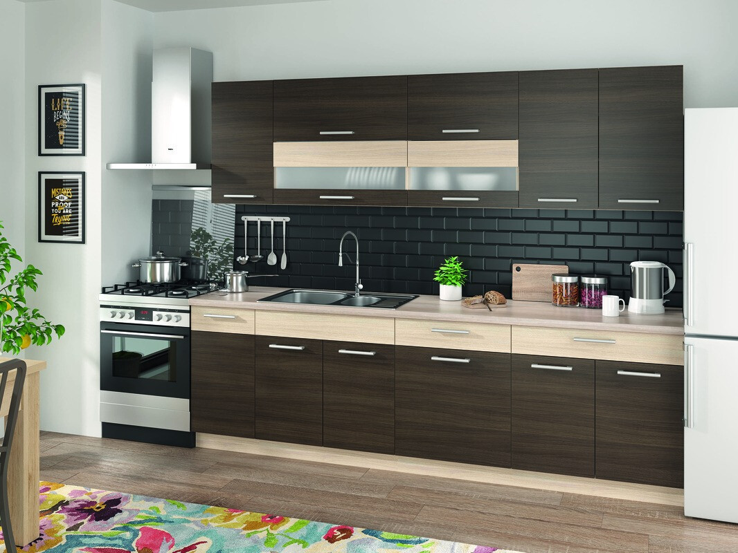 Modularna omarica za pomivalno korito z vrati Mode Dark 115