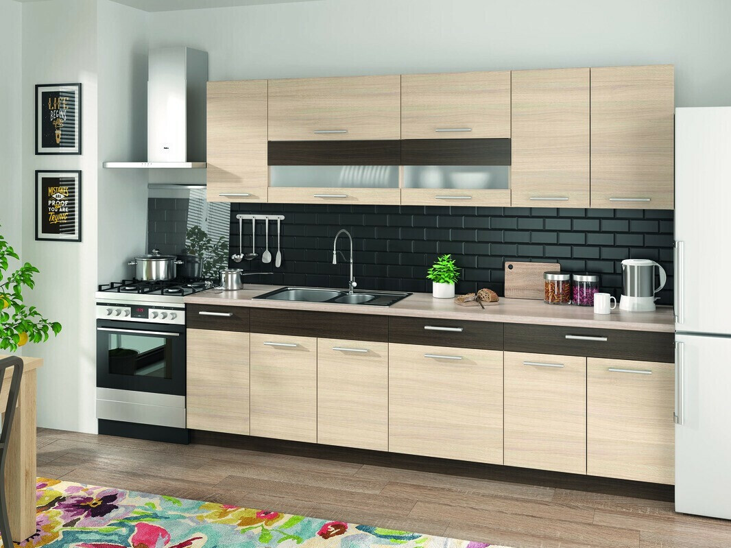 Modularna omarica s predalom in vrati Mode Light 113