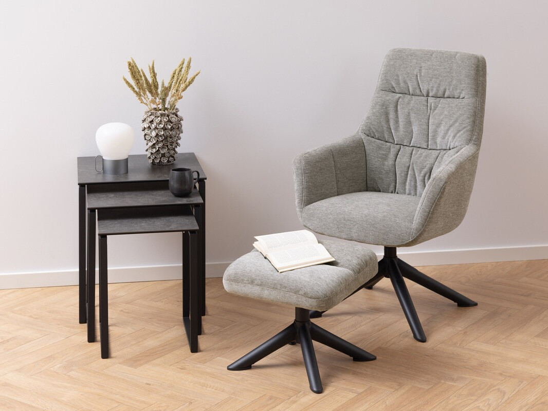 Komplet stranskih mizic Norsica 406 (Črna)