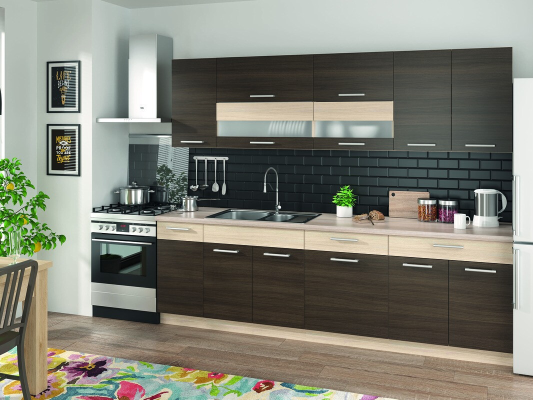 Modularna kotna omarica Mode Dark 118