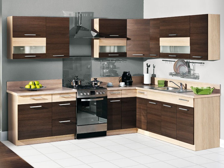 Modularna omarica s predalom in vrati Mode Dark 117