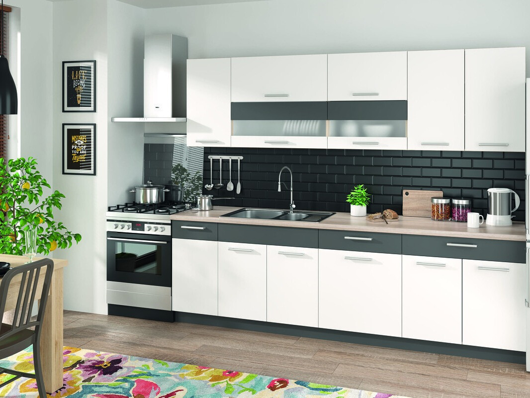 Modularna omarica z vrati Mode White 119