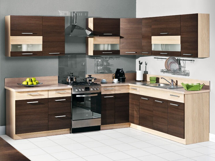 Modularna omarica za pomivalno korito z vrati Mode Dark 116