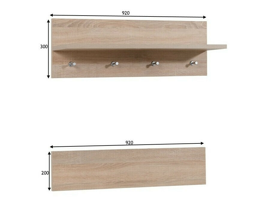 Obešalnik Torsalo 103 (Sonoma hrast)