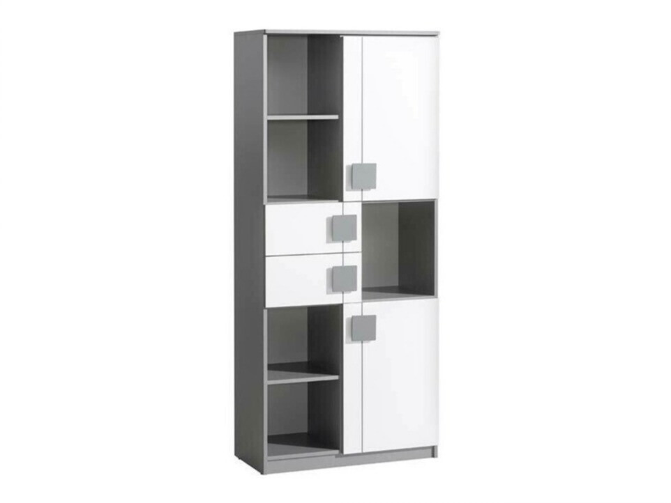 Regal Elmenou 101 (Bela + Antracit)