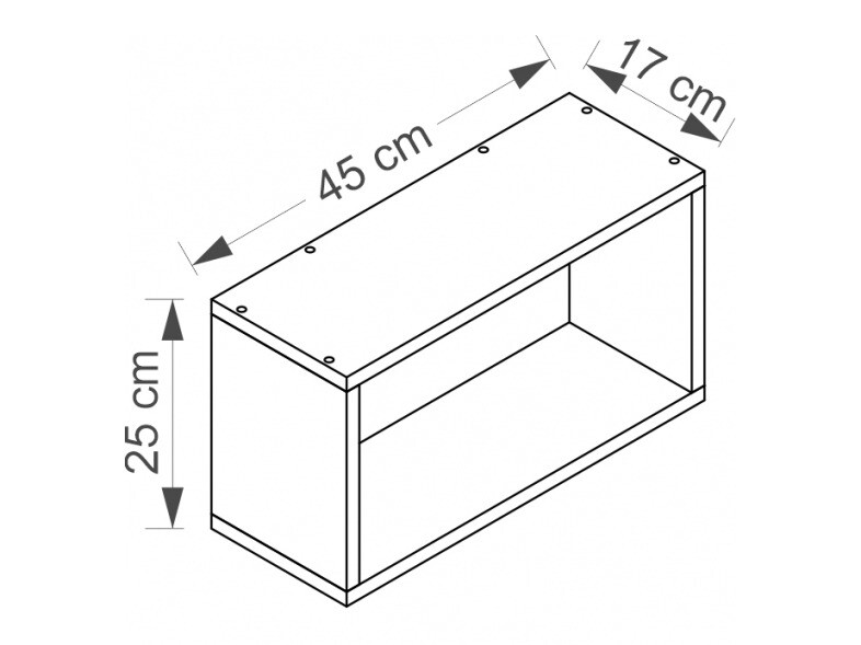 Stenska polica Cirdora 110 (Sonoma hrast)