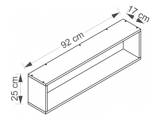 Stenska polica Cirdora 111 (Bela)