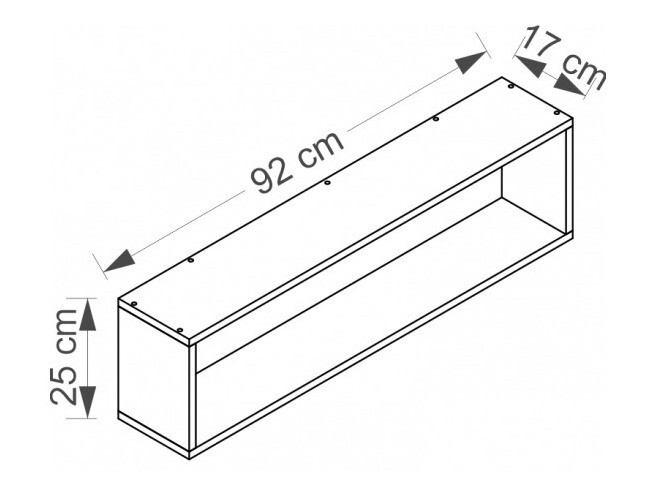 Stenska polica Cirdora 111 (Sonoma hrast)