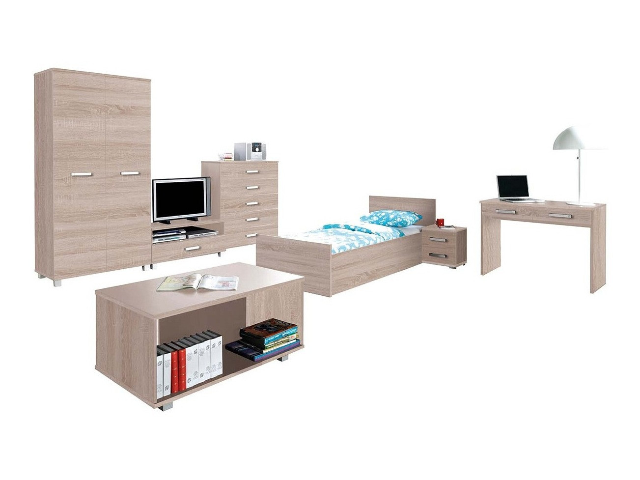 Pohištveni komplet Cirevau 144 (Sonoma hrast)