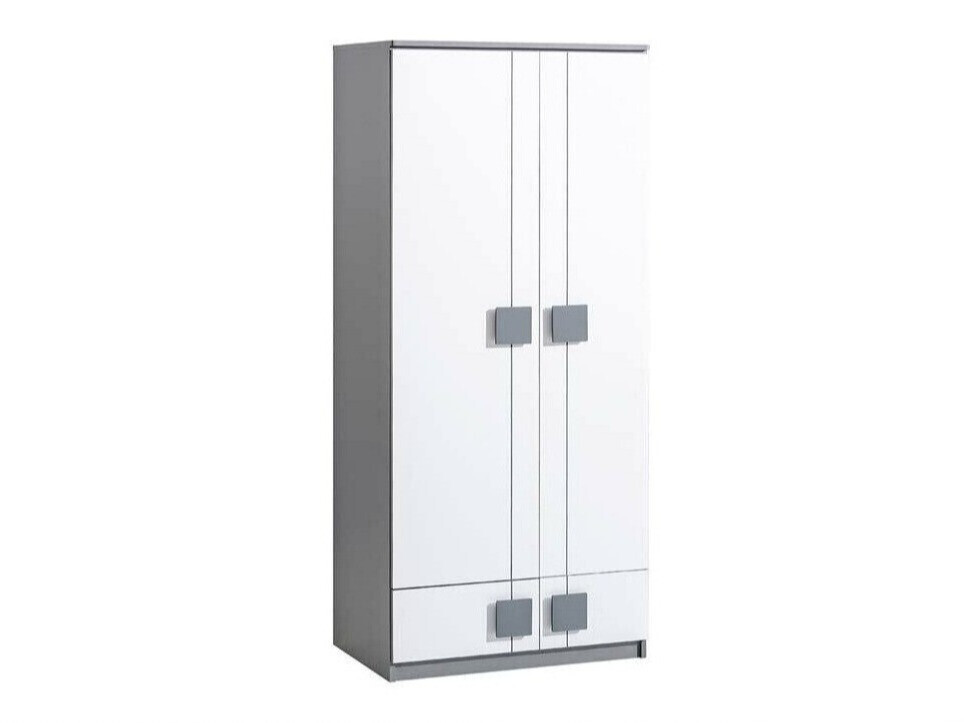 Komplet pohištva za otroško sobo Elmenou 119 (Bela + Antracit)