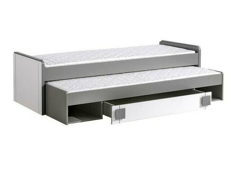 Komplet pohištva za otroško sobo Elmenou 119 (Bela + Antracit)