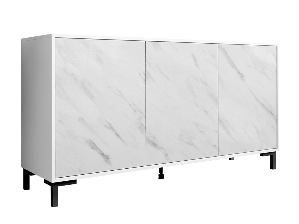 Omarica Charlotte 159 (Bela + Beli marmor)