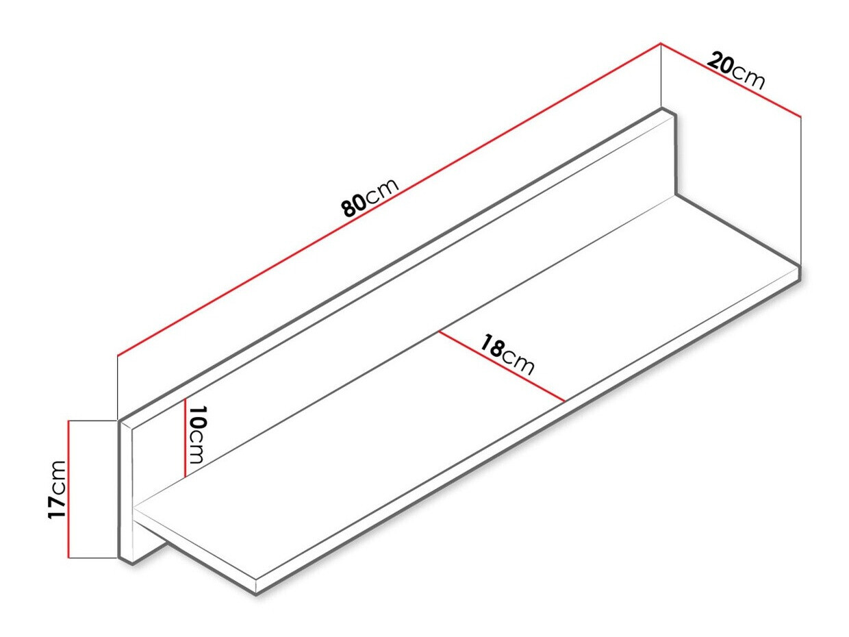 Stenska polica Almira 111