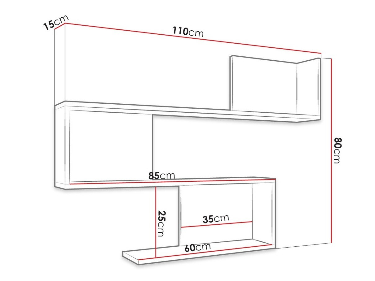Stenska polica Comfivo 389
