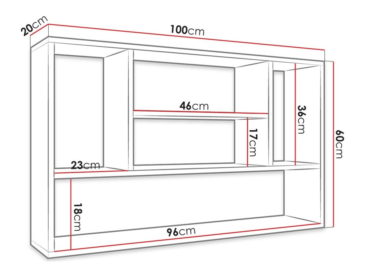 Stenska polica Comfivo 390