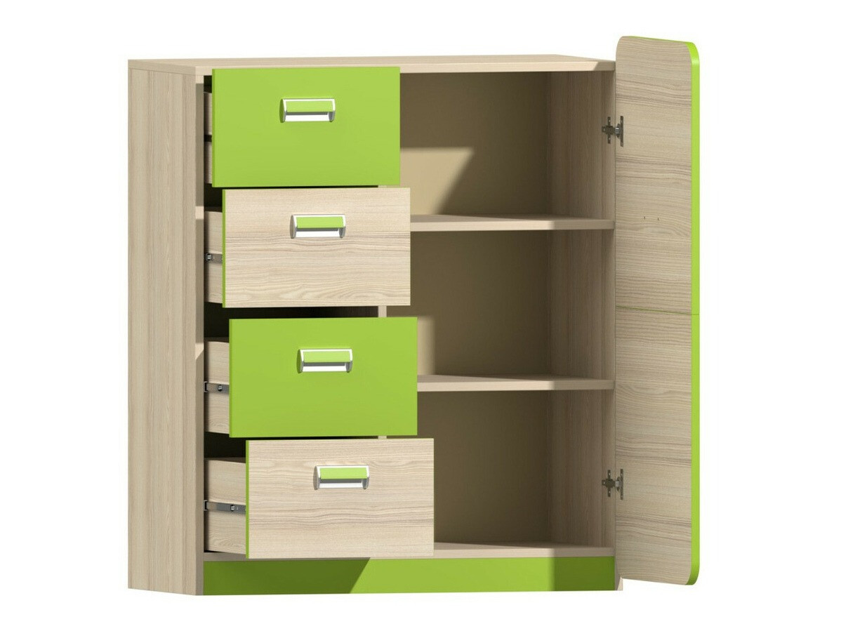 Komoda Ophmora 105 (Hrast + Bela)