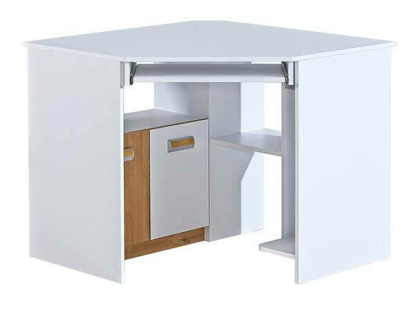 Kotna pisalna miza Ophmora 110 (Hrast + Bela)