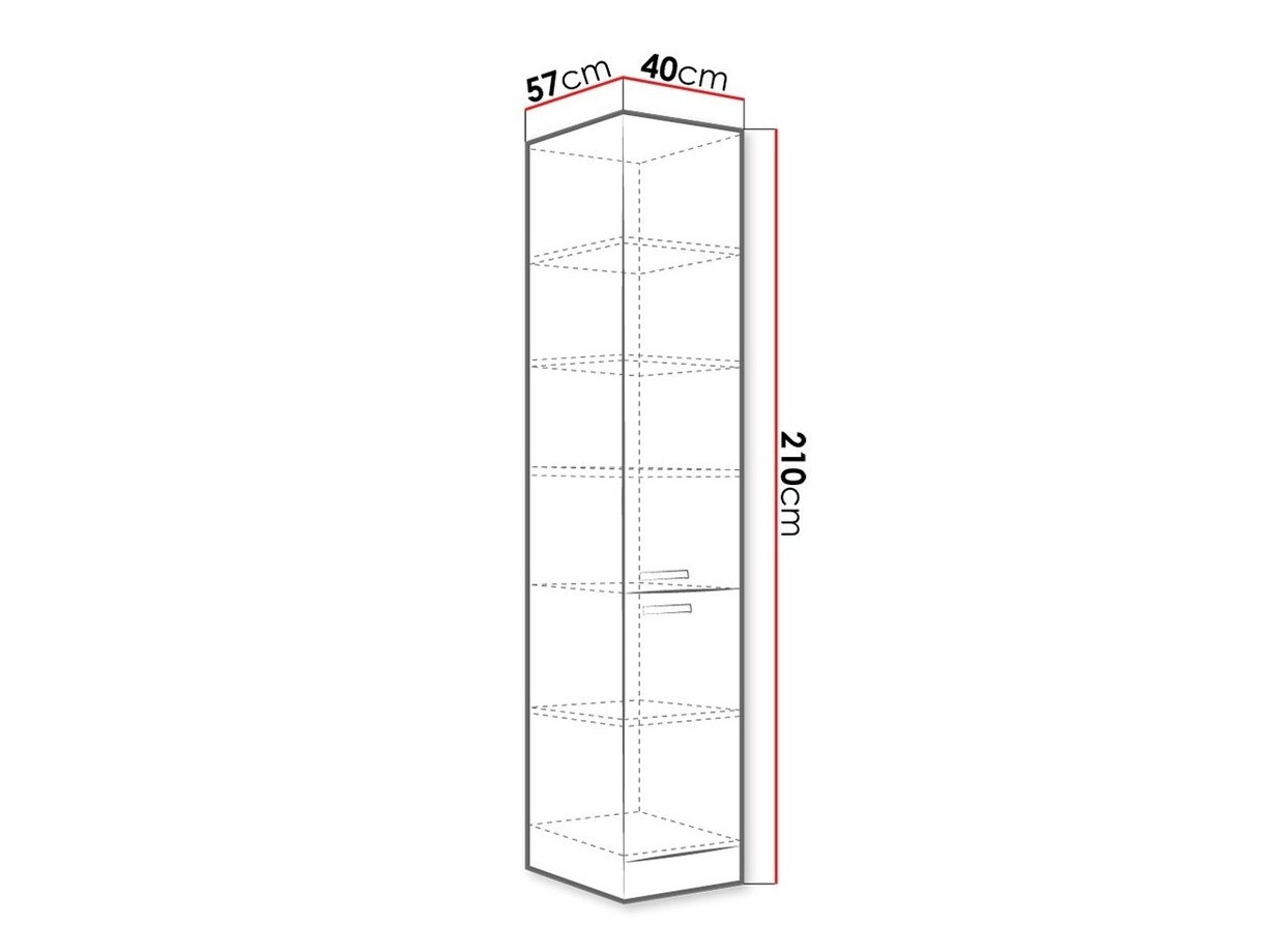 Modularna omarica z vrati Multi White 118