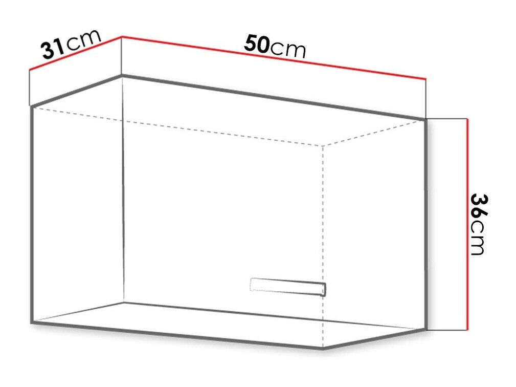 Modularna stenska omarica Multi Grey 120