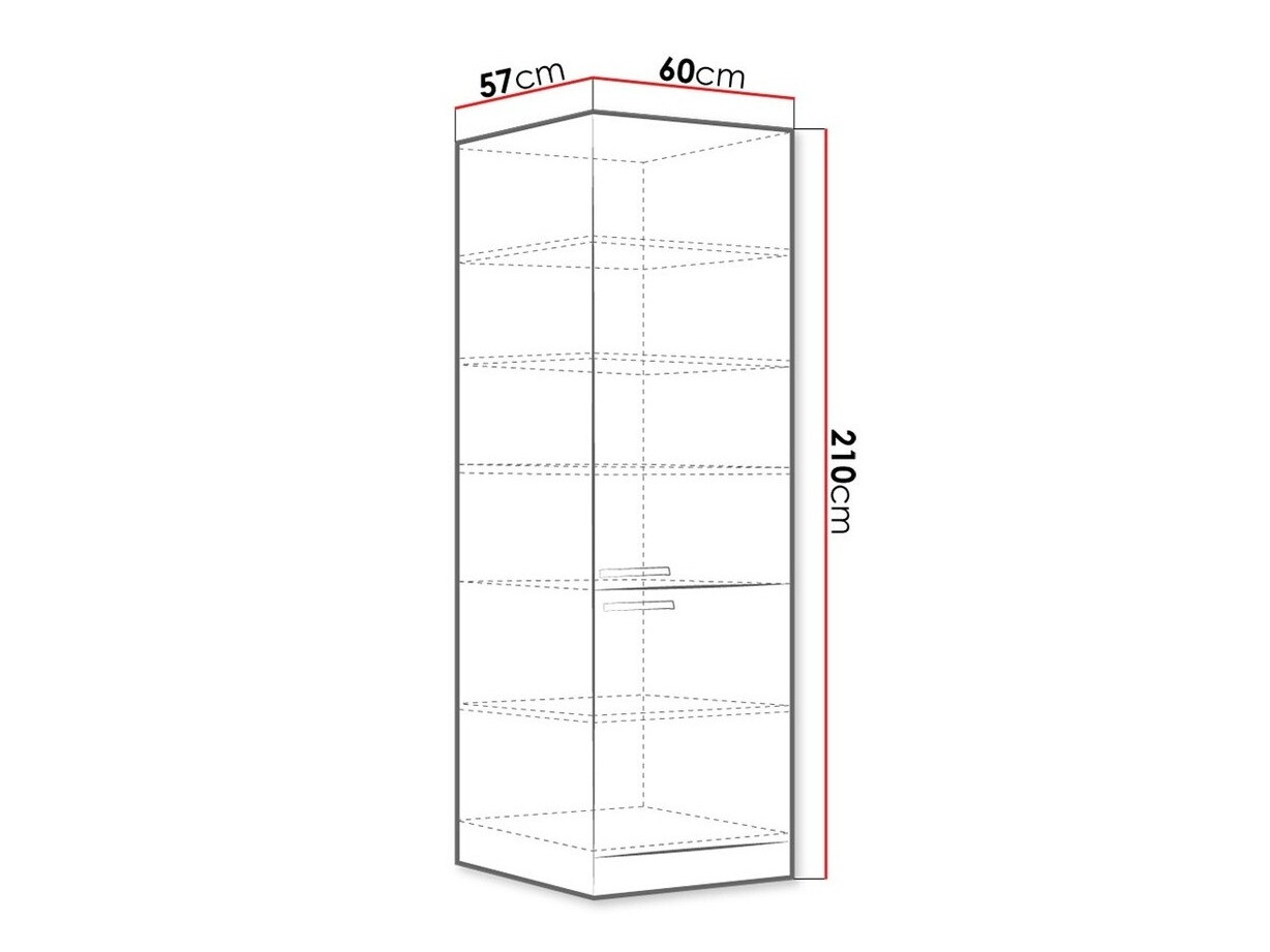 Modularna omarica z vrati Multi White 115
