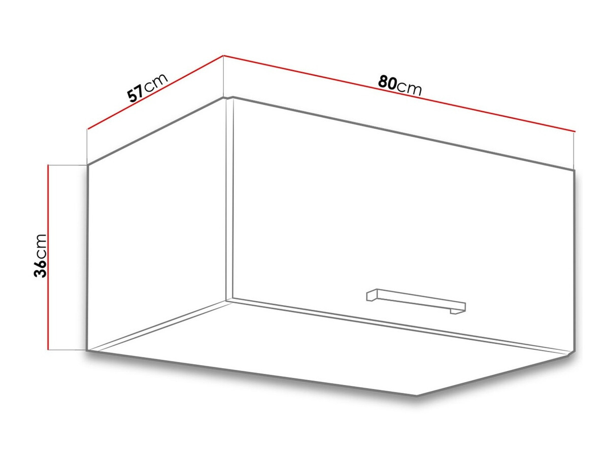 Modularna stenska omarica Wood Grey 133