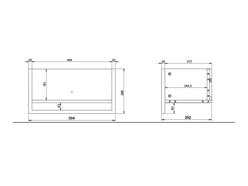 Stenska polica Sacramento 453