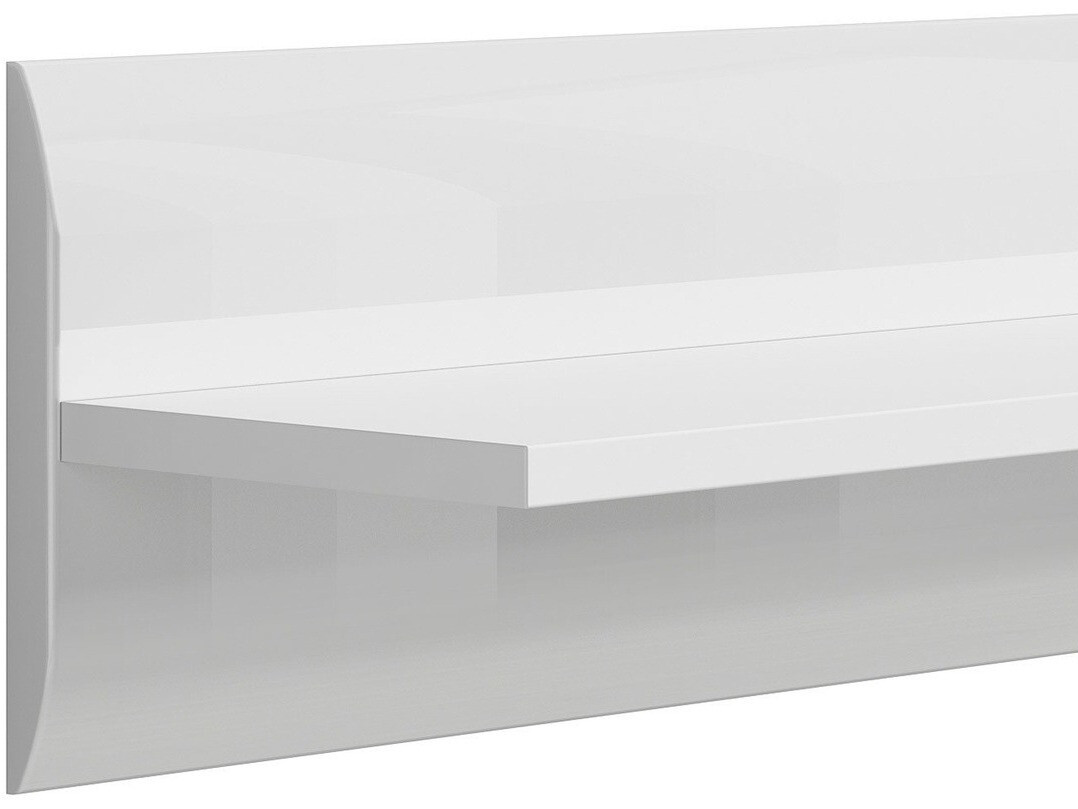 Stenska polica Serveso 104 (Sijaj bela)