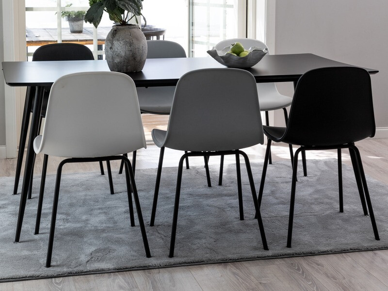 Stol Dallas 170 (Bela + Črna)