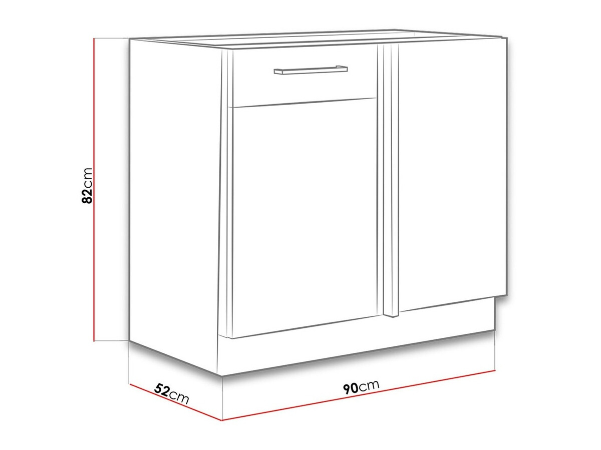 Modularna omarica z vrati Wood Grey 103