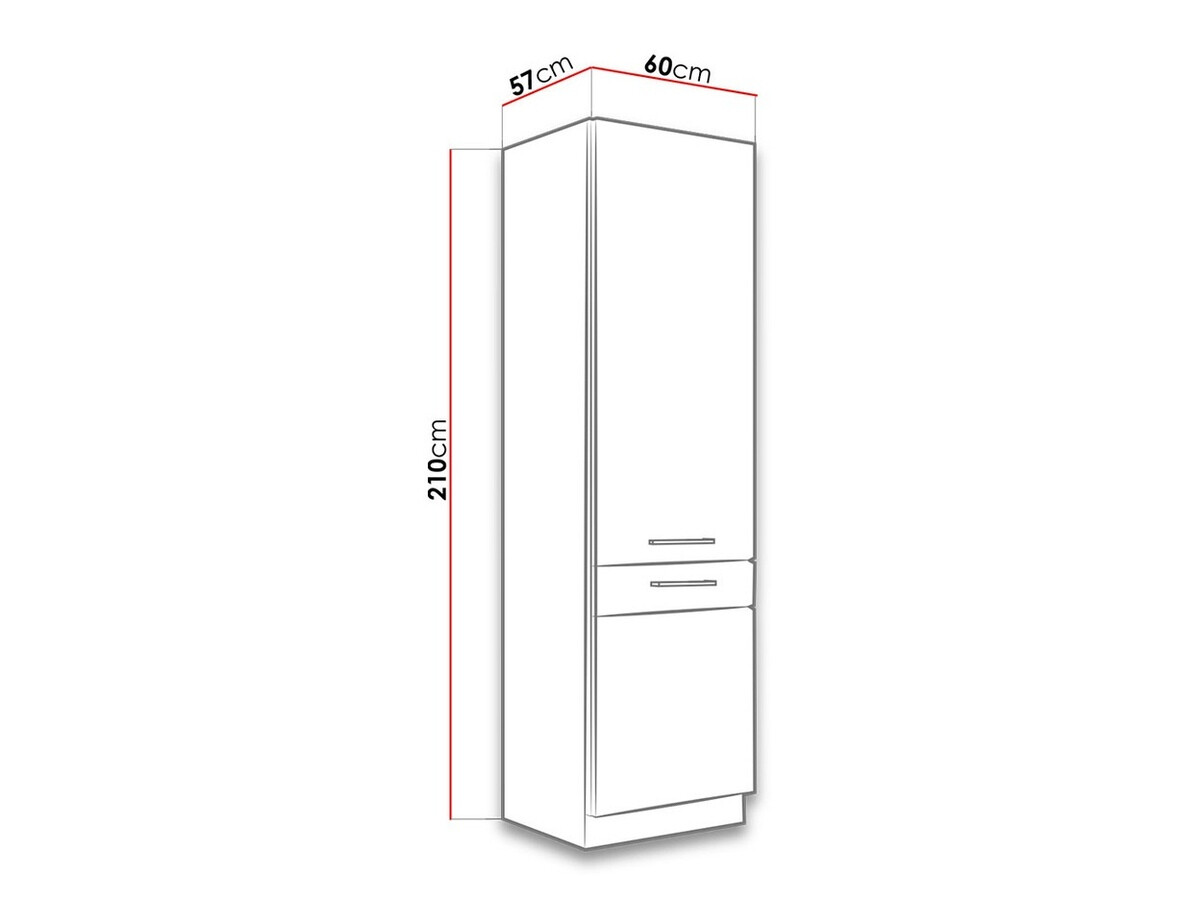 Modularna omarica z vrati Wood White 114