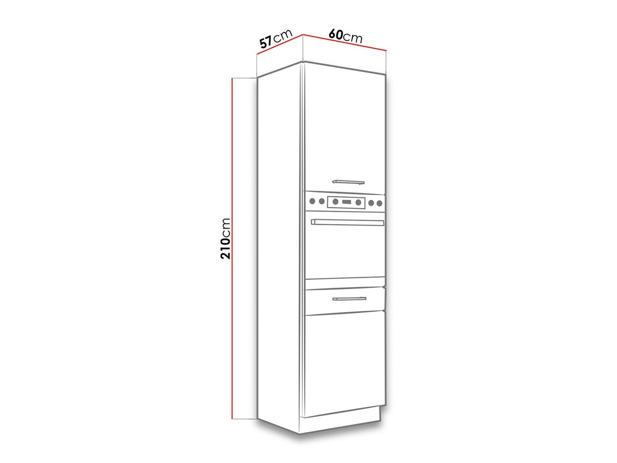 Modularna omarica za vgradne aparate Wood Grey 113