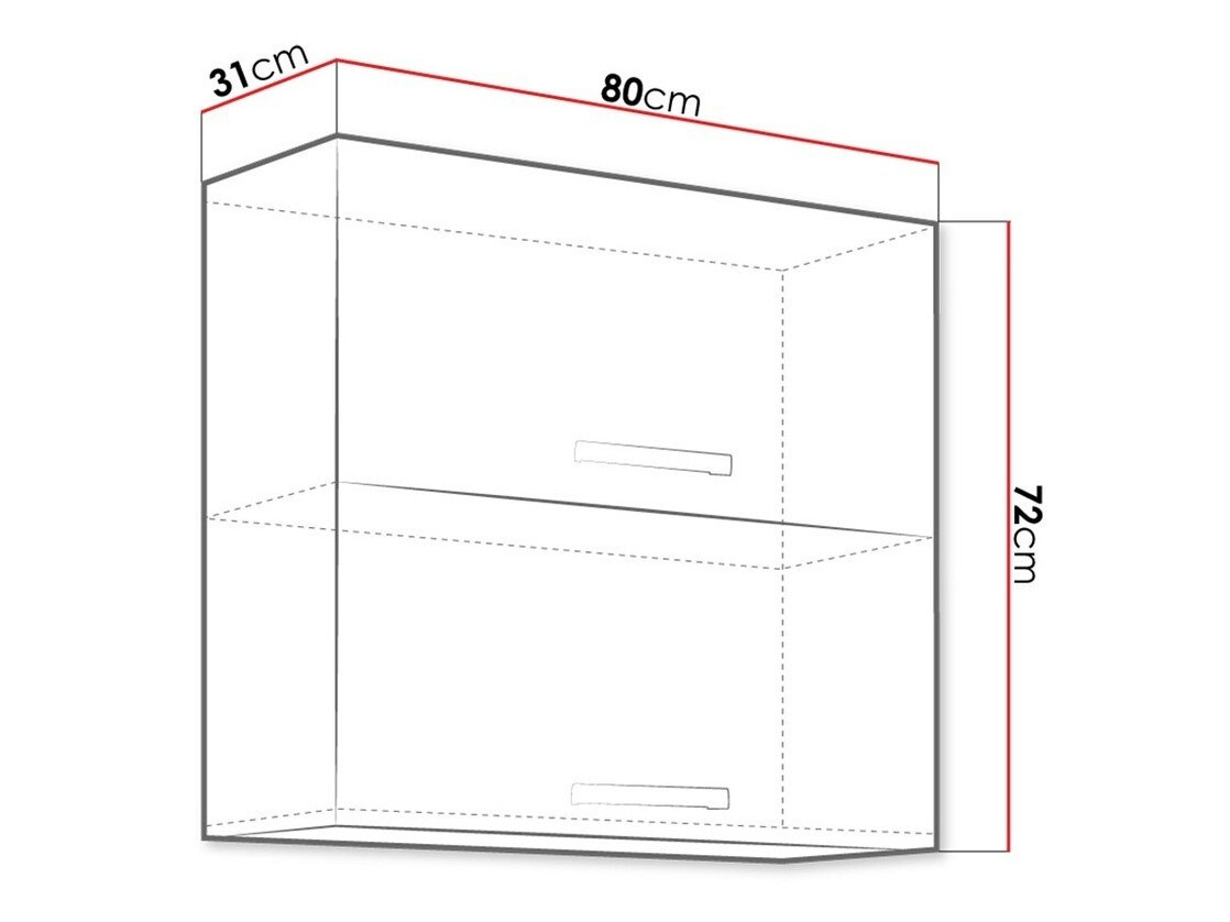 Modularna stenska omarica Multi Grey 111