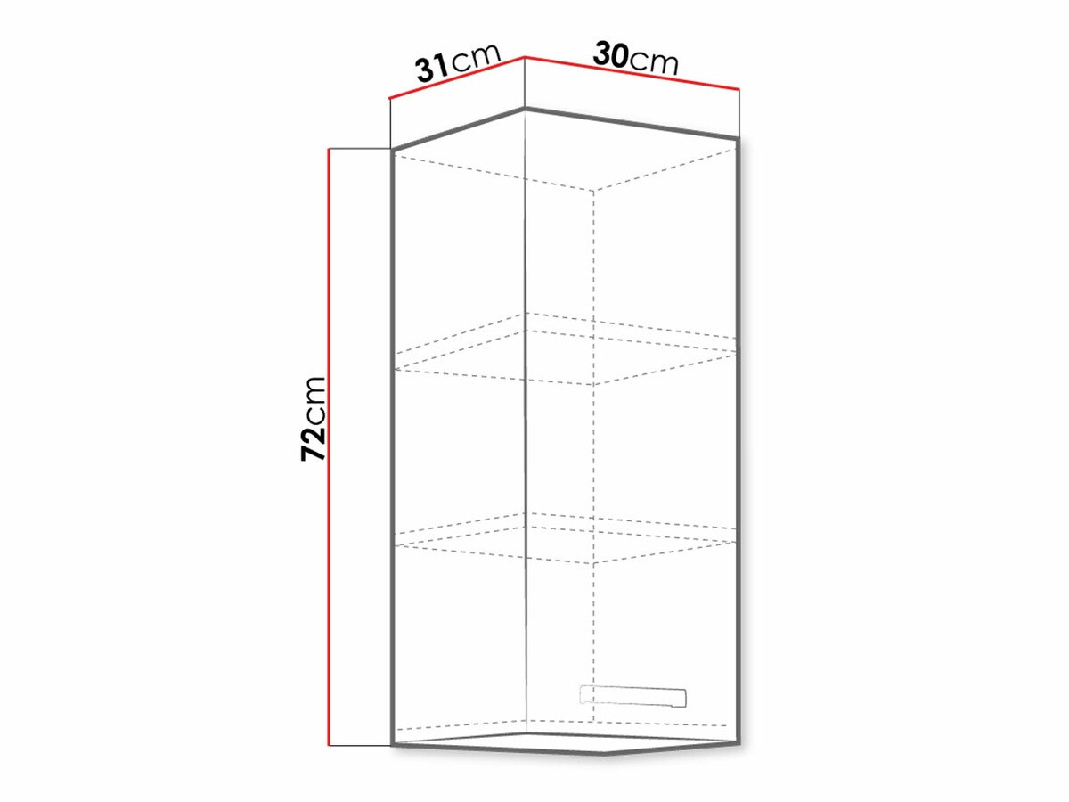 Modularna stenska omarica Multi White 104