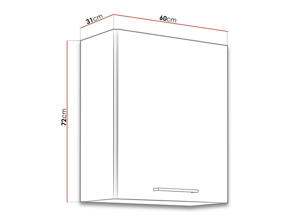 Modularna stenska omarica Wood Grey 112