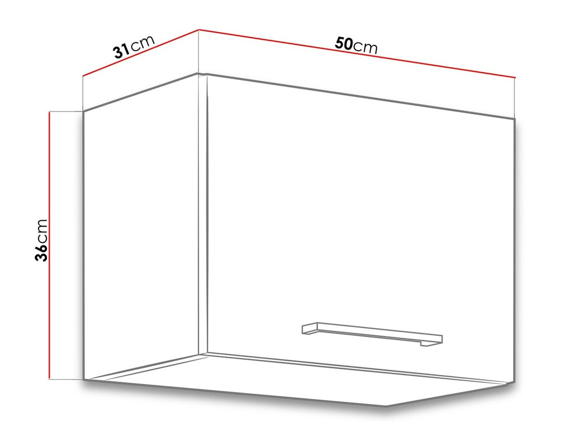 Modularna stenska omarica Wood Grey 117
