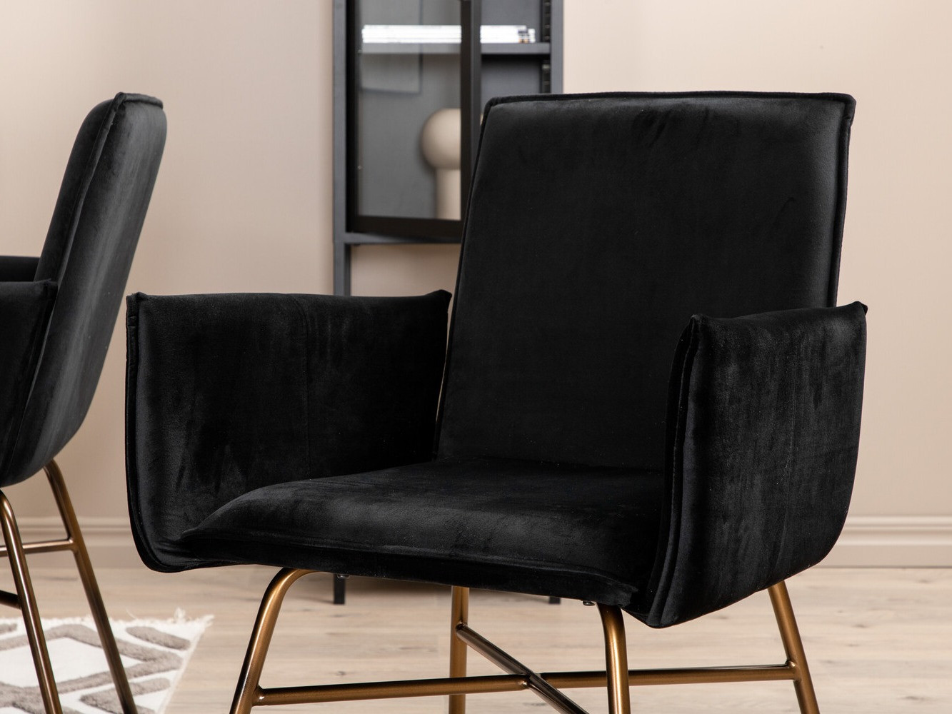 Jedilniški komplet Dallas 2701 (Črna + Baker)