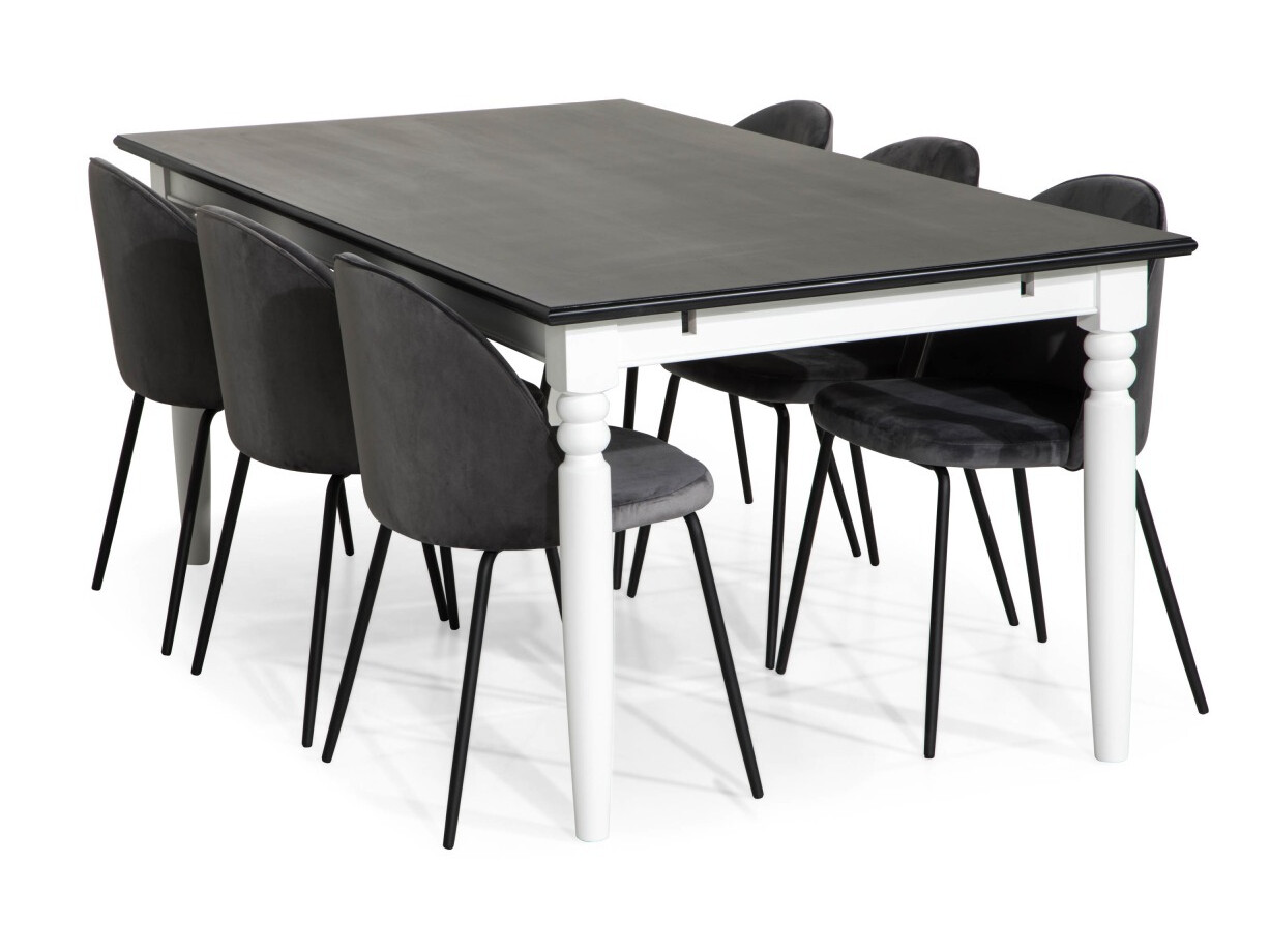 Jedilniški komplet Scandinavian Choice 769 (Siva + Črna)