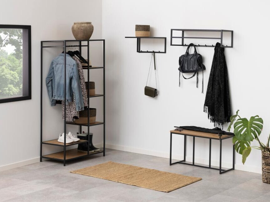 Obešalnik Norsica Sevferi 159 (Divji hrast + Črna)