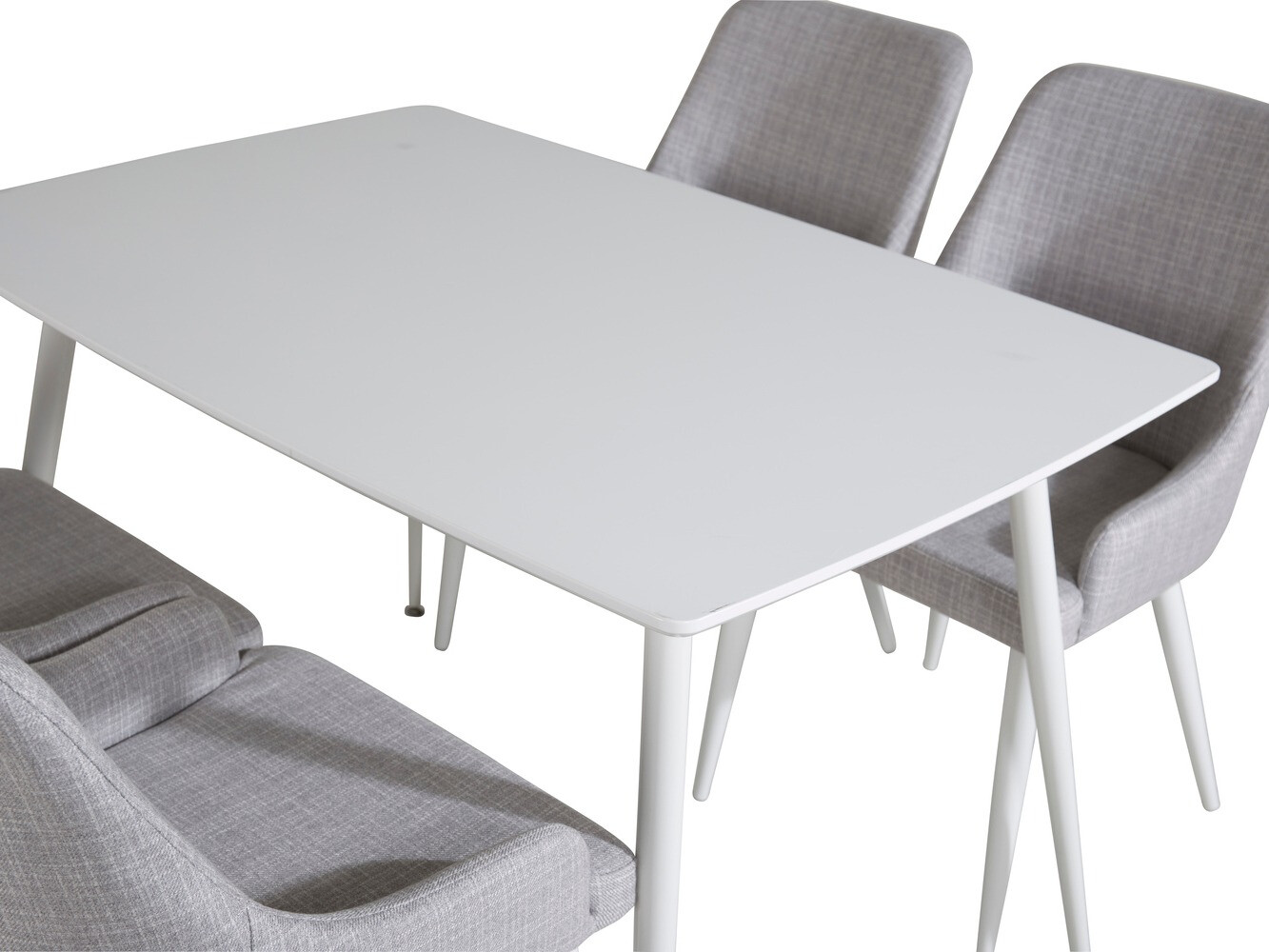 Jedilniški komplet Dallas 1895 (Bela + Svetlo siva)