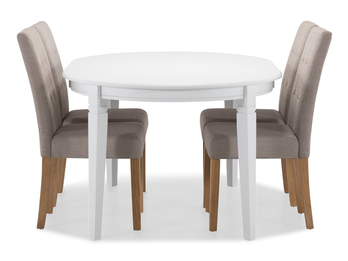 Jedilniški komplet Scandinavian Choice 566 (Beige + Rjava)