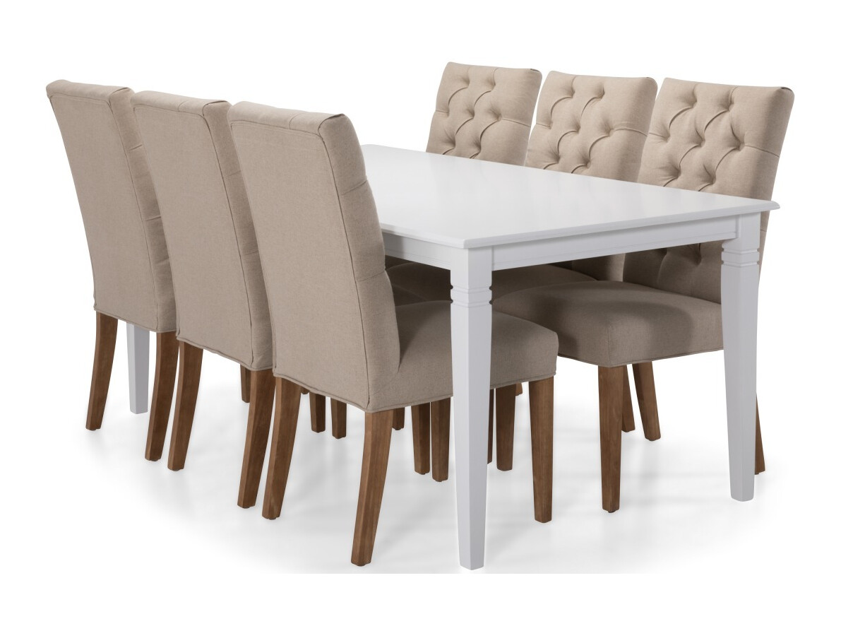 Jedilniški komplet Scandinavian Choice 647 (Beige + Rjava)