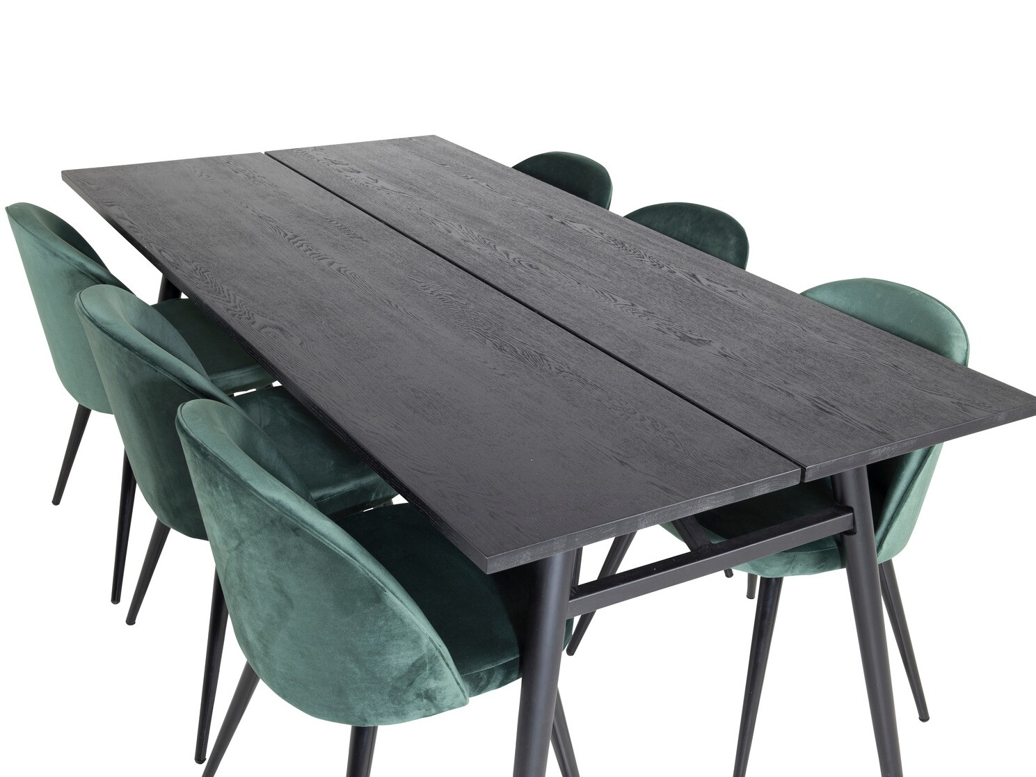 Jedilniški komplet Dallas 1676 (Zelena + Črna)