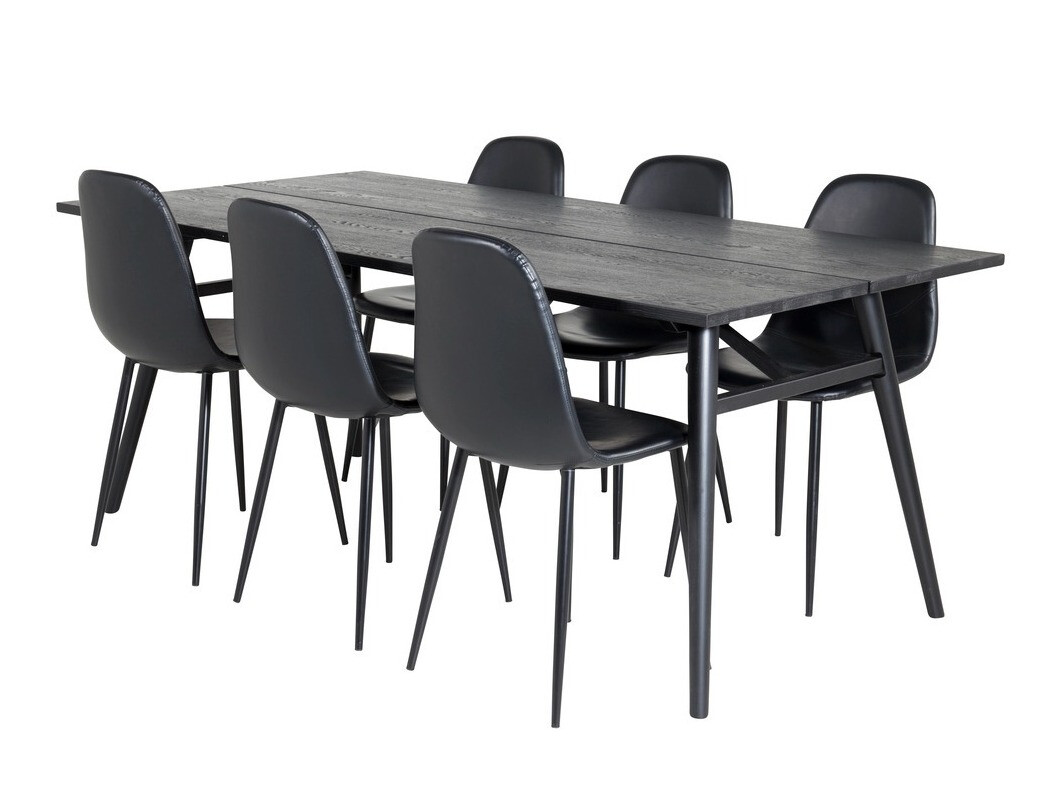 Jedilniški komplet Dallas 1681 (Črna)